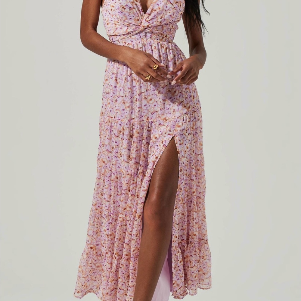 Astr the Label - Lilac Floral Maxi Dress